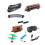 Steam Locomotive, Track, Rechargeable Electric Remote Control Train Se 1