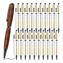 20pcs 7mm Slim Pen Set with Refills Wood Rotary Kit Lathe Turning Supp