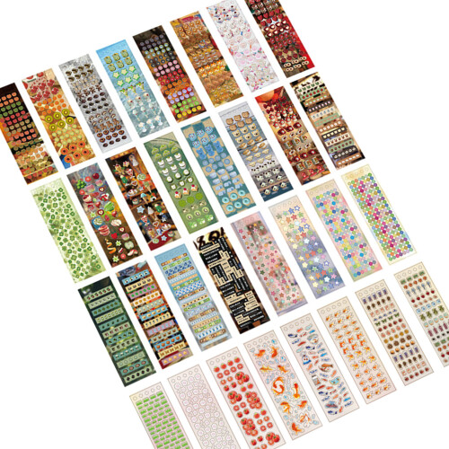 Cartoon Decorative Sticker for Scrapbooking-old time scene