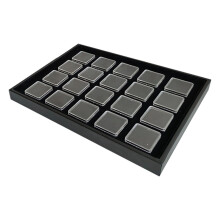 Memory Foam Cushioned Square Acrylic-Black 20 bit large pallet