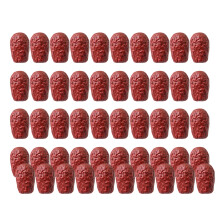 Pack of 50 Artificial Jujube Realistic Plastic Fruit for Holiday