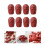 Pack of 50 Artificial Jujube Realistic Plastic Fruit for Holiday 2