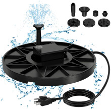 70W Thermostatic Bird Bath Heater with Pump, EnergySaving Pond Deicer for Winter Outdoor Use