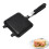 Sandwich Toaster Grill Pan with Handle Nonstick for Camping Breakfast, Black 1