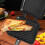 Sandwich Toaster Grill Pan with Handle Nonstick for Camping Breakfast, Black 2