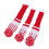 3-teiliges Set mit gestreiften, gestrickten 3
