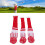 3-teiliges Set mit gestreiften, gestrickten 11
