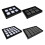 Memory Foam Cushioned Square Acrylic-Black 20 bit large pallet 2