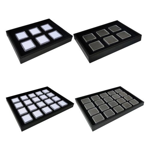 Memory Foam Cushioned Square Acrylic-Black 20 bit large pallet 1