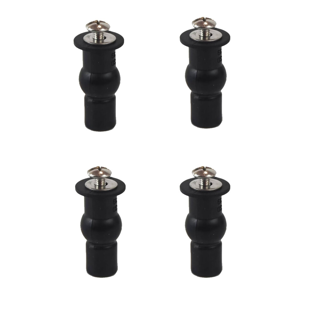 4Pcs Universal Toilet Seat Fixing Screws Rubber Expansion Bolts Quick Release For 1416Mm Holes 9339159911297