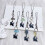 Cat Keychain Acrylic Alloy Phone Charm Accessory Hanging-White 5