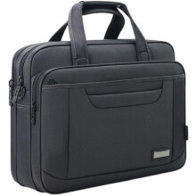 Laptop Briefcase, Large Capacity Oxford Cloth, WearResistant Business Bag, Keeps Gear Organized, 39x30x9.5 cm
