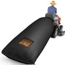 Upgraded Lawn Tractor Leaf Bag with Large Bottom Vent, Waterproof Oxford Grass Catcher for Riding Mowers