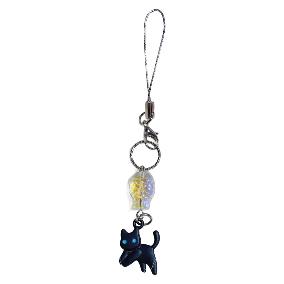 Decorative Accessories Acrylic Alloy Texture Phone Strap- Yellow 7696001083925