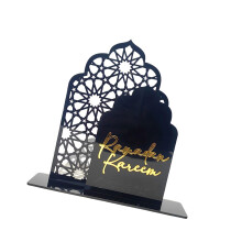 Beautifully Acrylic Ornament Castle Shape Eid Party Supplies-D