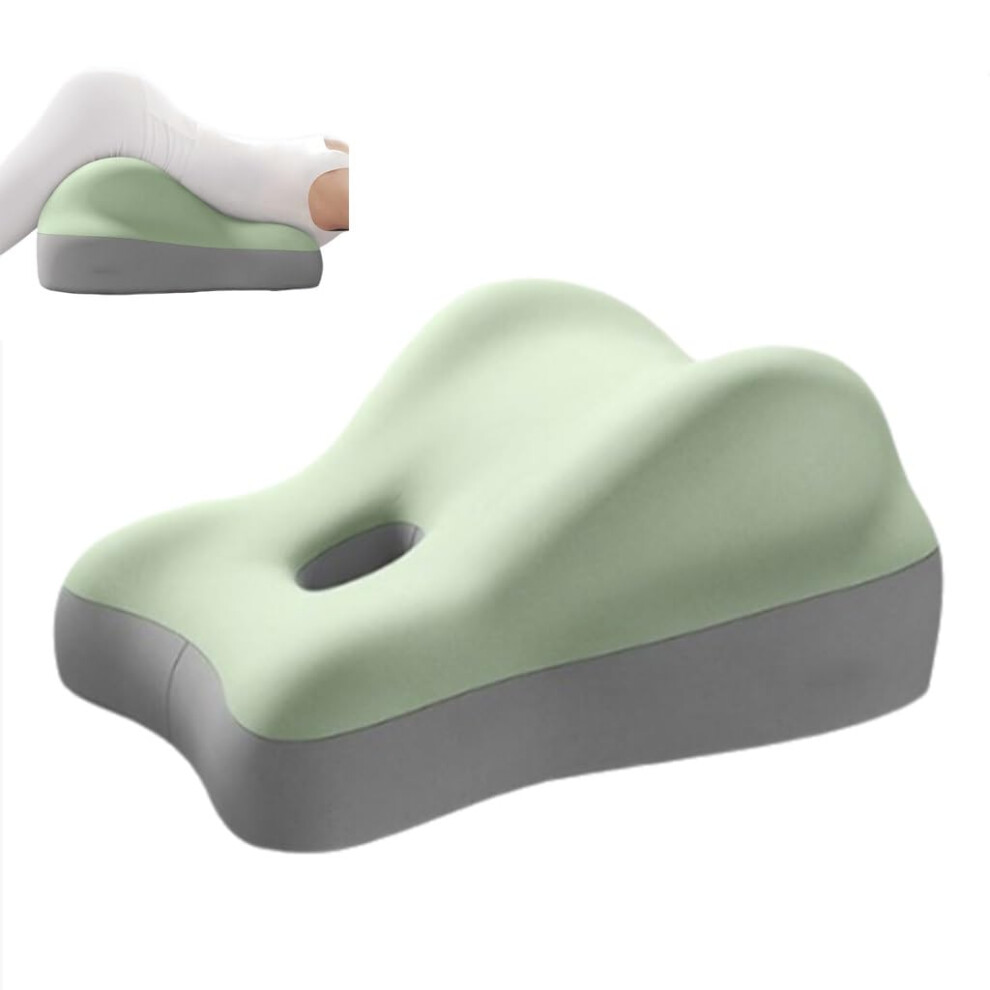 Green Memory Foam Lumbar Support Pillow For Pregnant Women Ergonomic Pressure Relief Cushion