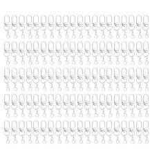 100Pcs Corrosion Resistant Swivel Hook Buckles With-White