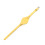 Premium Real Leather Watchband Sleek Style Easy-Yellow 1