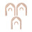 PLA Earring Drilling Guide Tool for Jewelry Making and-apricot 1
