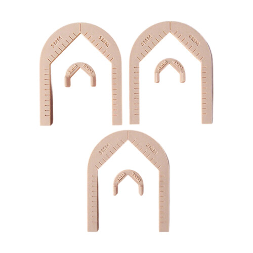PLA Earring Drilling Guide Tool for Jewelry Making and-apricot