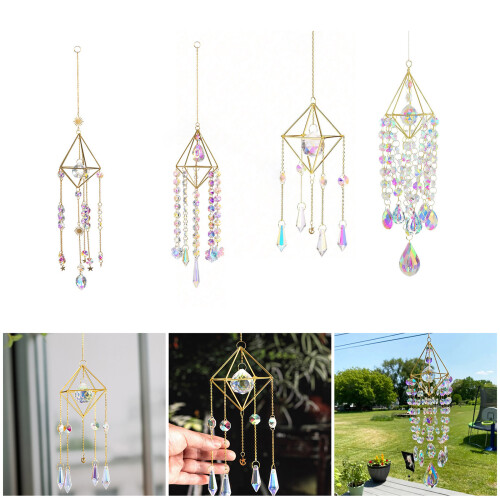 Crystal Windchimes Suncatchers Decorations Prism Pendants-4 2
