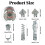 Metal Drain Dredging Cutter Head Accessories for Drain Cleaning 3
