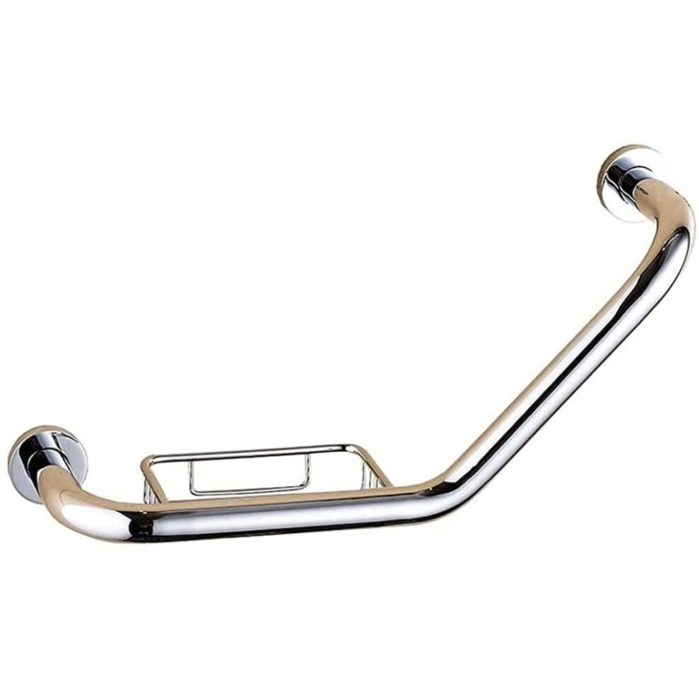 Bathroom Grab Bar Stainless Steel Handrail with Soap Dish NonSlip Safety Support for Elderly