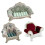 Soft Fabric Jewelry Stand Multipurpose Sofa-Green double sofa 2