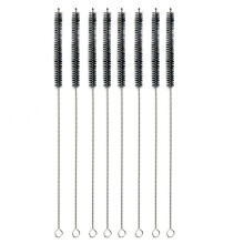 6/8/12Pieces Reusable Straw Cleaners With Nylon-Black 8 pack