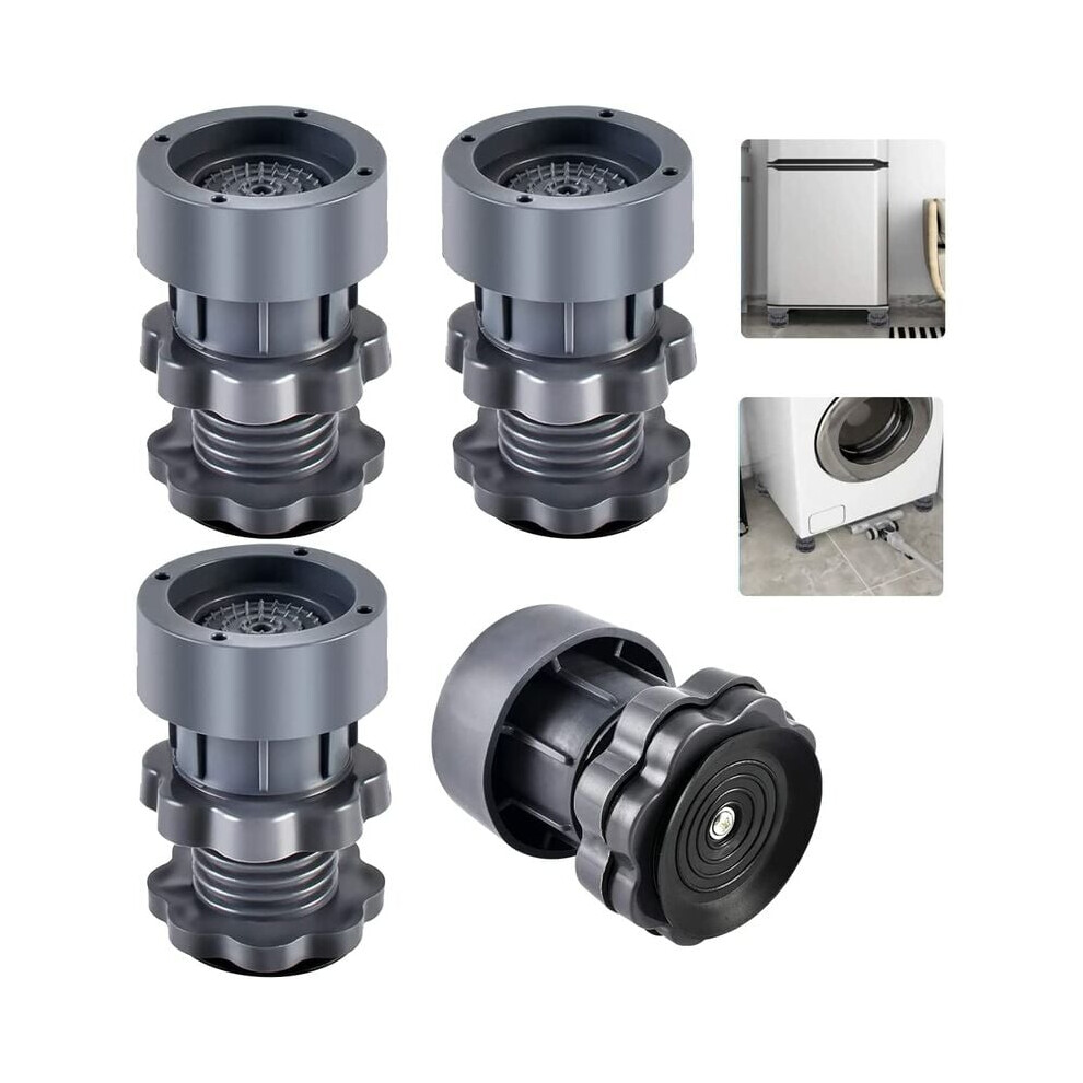 Antivibration Stabilizer Pedestals, Shock And Noise Cancelling Adjustable Washer Feet Support Pads For Tumble Dryers Dishwashers, Universal Refrigerat 9454554041070