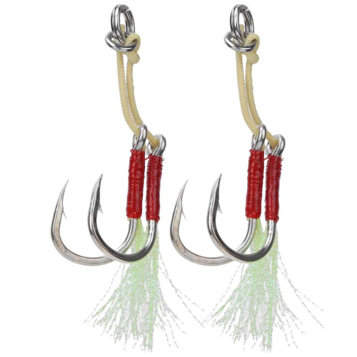 Αγκίστρι Glow Jigging, Αργό-Γρήγορο Πτώσης με Αιχμηρό Δόλωμα, Ανθεκτικό στη Διάβρωση,
