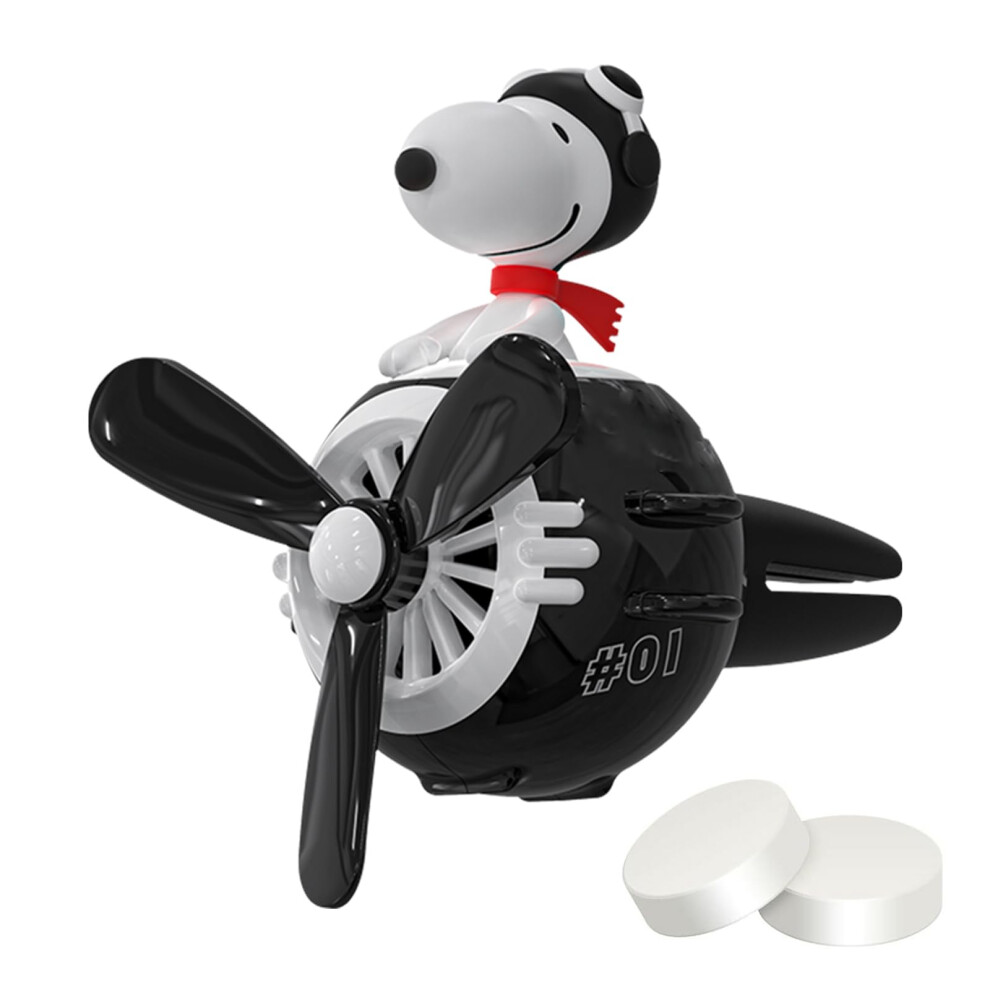 Car Air Freshener Cute Dog Airplane Vent Diffuser With Rotating Propeller And 2 Scent Tablets 9323874709628