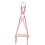 Handcrafted Wall Shelf Hanging Storage Holder-Light Pink Beige 1