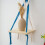 Handcrafted Wall Shelf Hanging Storage Holder-Light Pink Beige 6
