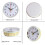 80mm Clock Insert with Arabic Numerals, Silver Bezel Quartz Movement for 75mm Mounting Hole 3