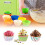 Λαδόκολλες ψησίματος για cupcakes, πολύχρωμες χάρτινες επενδύσεις ουράνιου τόξου, 3