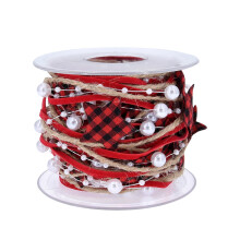 Kerstdecoratielint voor feestelijke cadeaus, creatief ontwerp, feestelijke strik, gemakkelijk te knippen, sneeuwpop muurdecoratie, geïnspireerd op