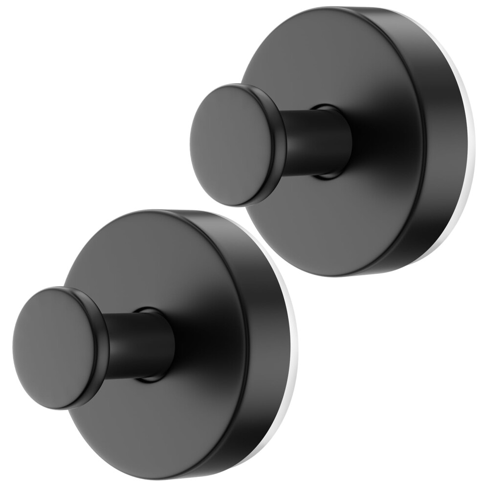 Suction Cup Hooks 2Pcs Heavy Duty No Drill Bathroom Towel Hooks Rustresistant Reusable Black 9119770548627