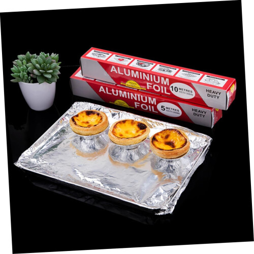 3 Rolls Heavy Duty Aluminum Foil for BBQ Cooking Baking Roasting  Temp Resistant Kitchen Roll 1