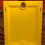 Candy dispenser, tabletop decoration, with rotating mechanism, fun design, yellow 3