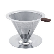 Herbruikbaar koffiefilter, roestvrijstalen filter voor filterkoffie, zorgt voor een rijke smaak en geen koffiegruis, gemakkelijk schoon te maken
