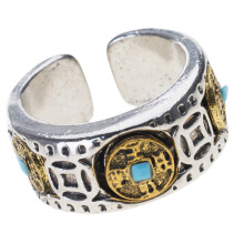 Traditional Wealth Symbol Ring Rotating Mechanism Anxiety Relief