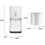 Automatic Hand Dryer with Speed Drying, Dual Hot Cold Modes, Touchless Wall Mounted, White L 5