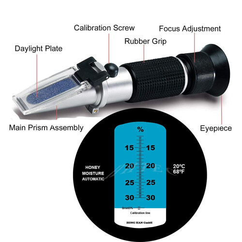Honey Refractometer for Honey, Brix, and Sugar Content Tester 2