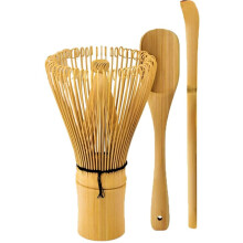 Matcha-Besen-Set aus goldenem Bambus, natürlicher Bambus für ein zeremonielles Matcha-Erlebnis, perfekt für cremigen, klumpenfreien Matcha