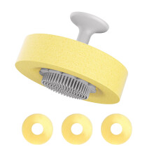 Brosse à vaisselle en Silicone, éponge à récurer avec-gris