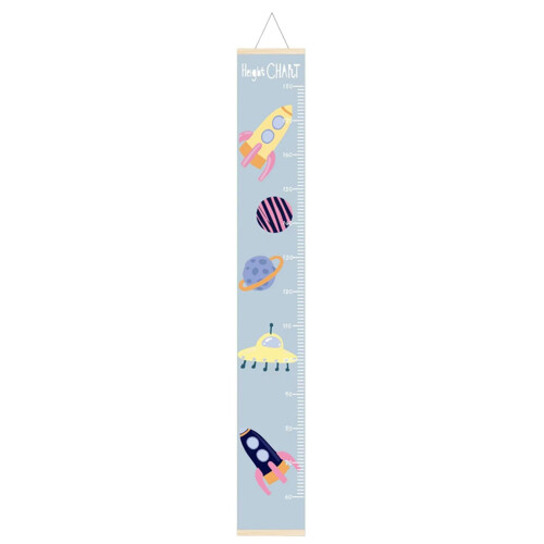 Home 's Size Chart Cartoon Pattern Canvas Height Chart Ruler Wall Mounted (D, 20x140cm)