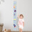 Home 's Size Chart Cartoon Pattern Canvas Height Chart Ruler Wall Mounted (D, 20x140cm) 2