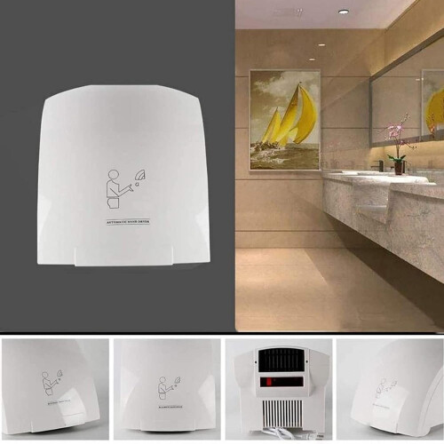 Automatic Wall Mounted Hot and Cold Hand Dryer with Quick Drying, Low Noise and Smart Sensor 2