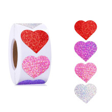 Autocollant coeur autocollant saint valentin étiquettes